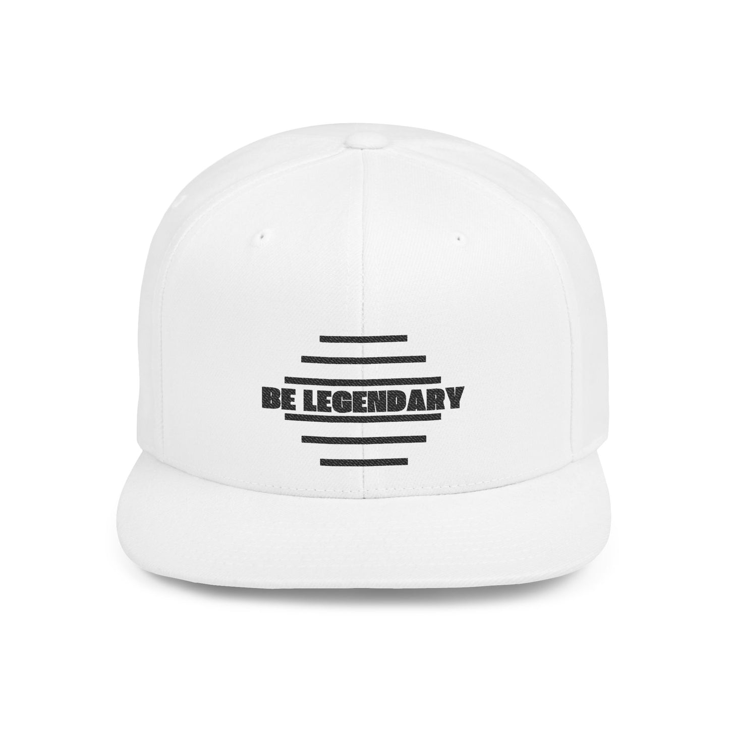 Be Legendary Flat Bill Snapback Cap - Stylish & Trendy Hat for Everyday Wear