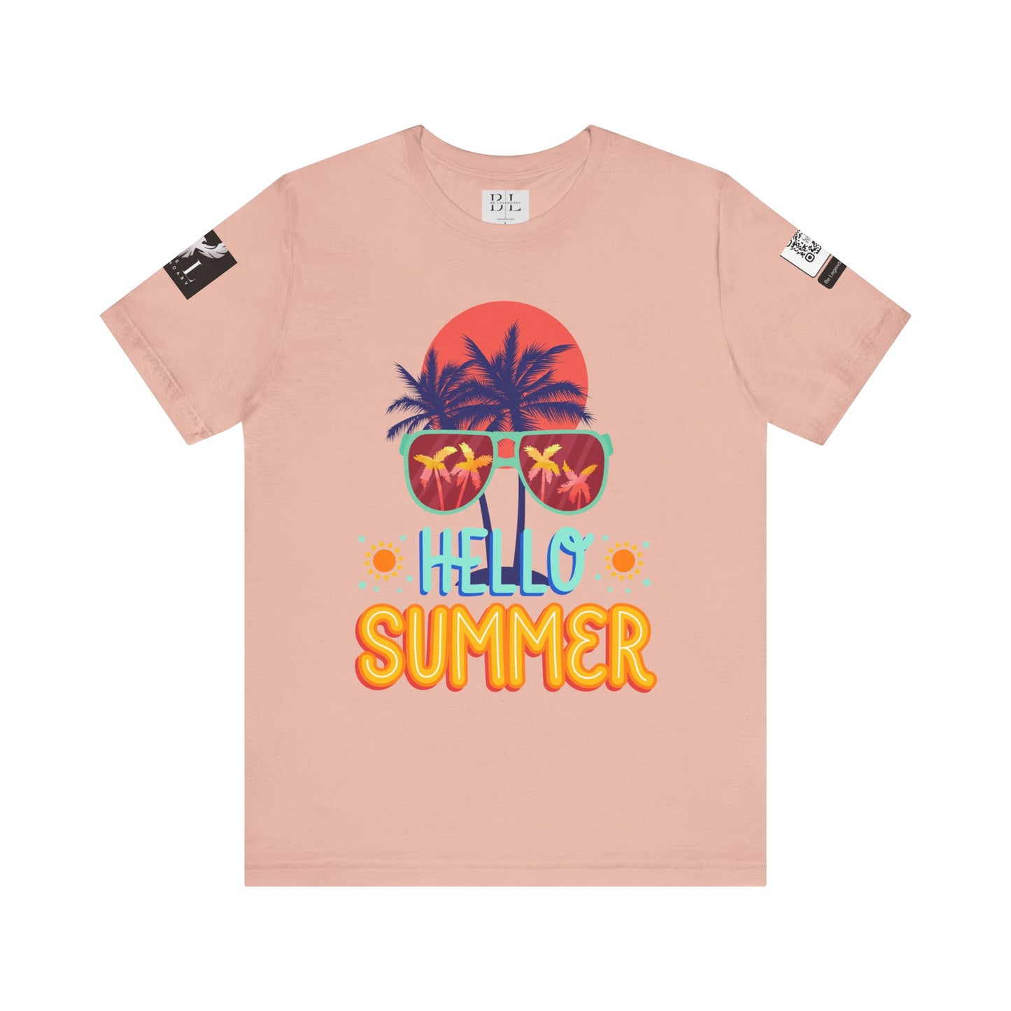 Be Legendary "Hello Summer" Unisex Jersey Short Sleeve Tee - Perfect Beachwear for Summer Celebrations