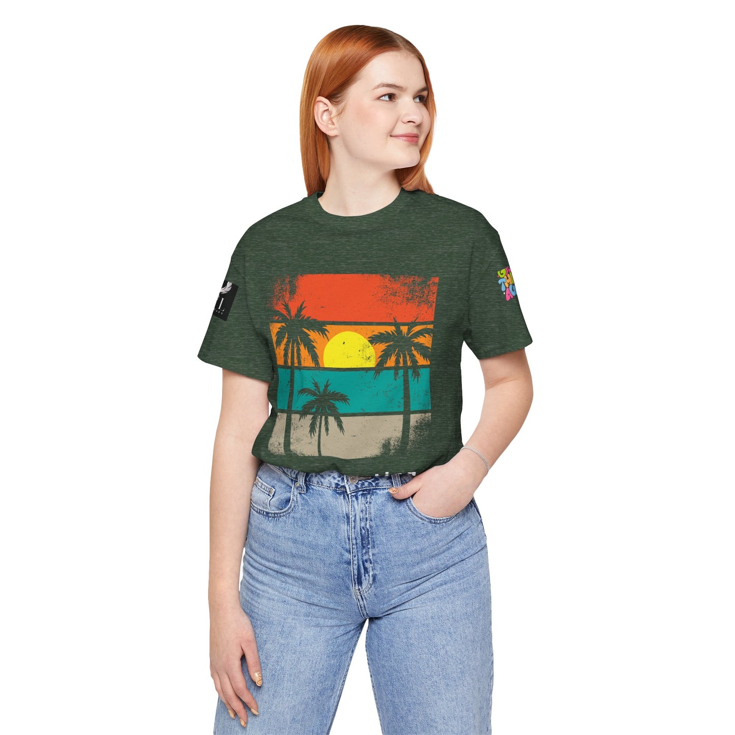 Be Legendary 'Dusk Till Damn" Sunset Inspiration Graphic Tee for Motivational Vibes