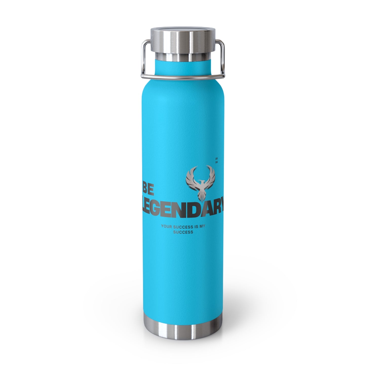 Be Legendary "Holy Grail" Inspirational Copper Vacuum Insulated Bottle - 22oz, ‘Be Legendary’ Design