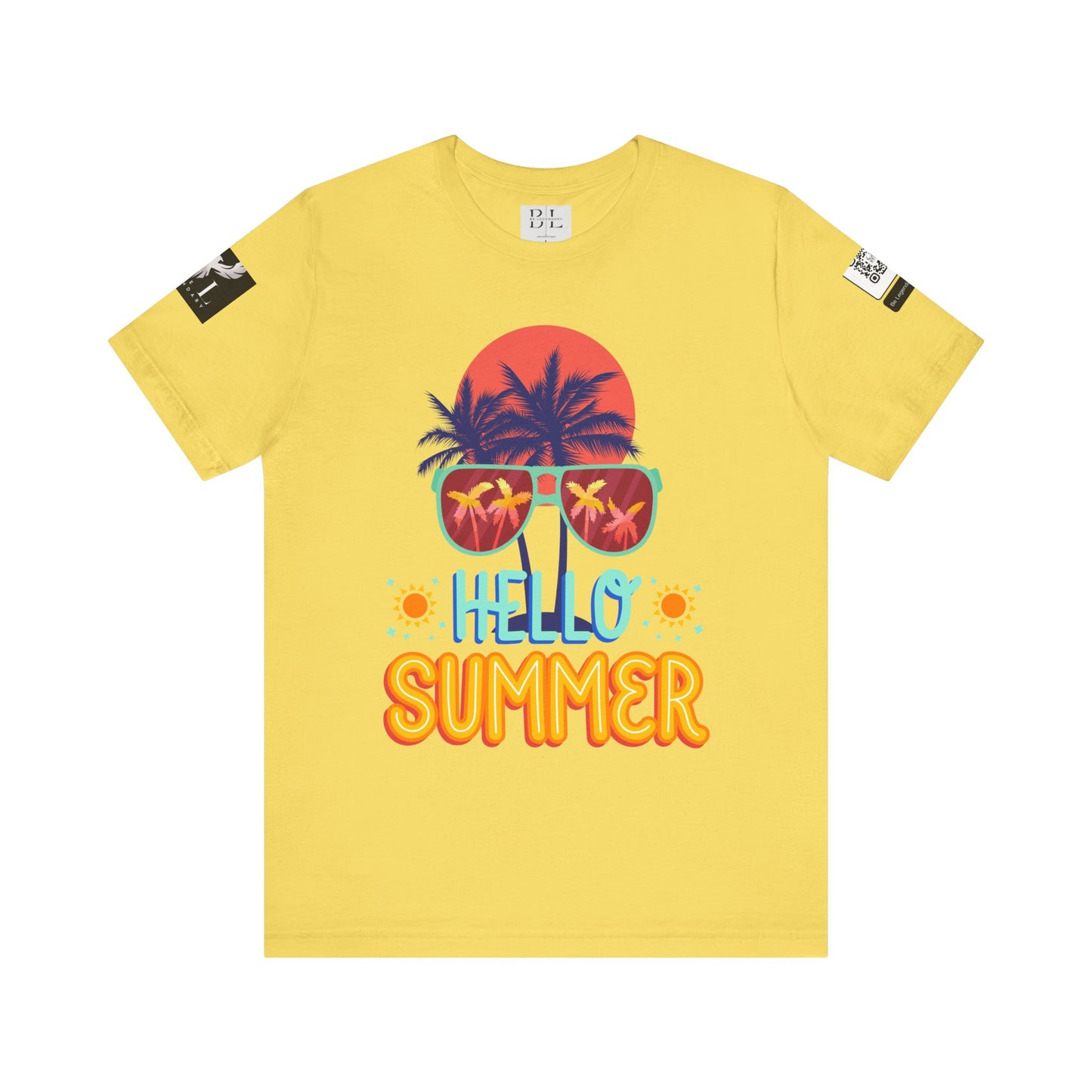 Be Legendary "Hello Summer" Unisex Jersey Short Sleeve Tee - Perfect Beachwear for Summer Celebrations