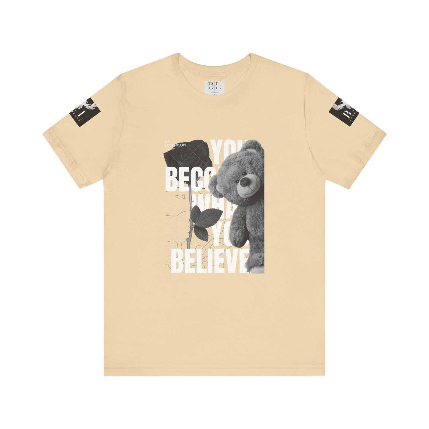 Be Legendary "T-Bear" Inspirational Bear Graphic Tee - You Become What You Believe