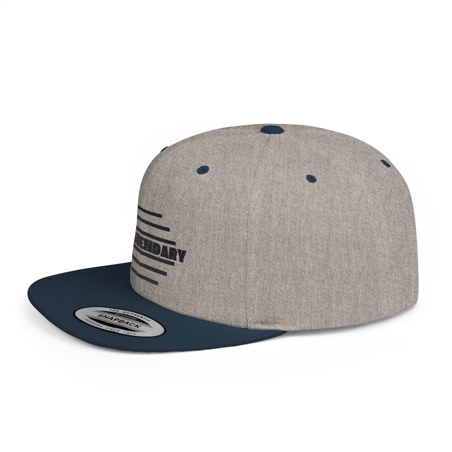 Be Legendary Flat Bill Snapback Cap - Stylish & Trendy Hat for Everyday Wear