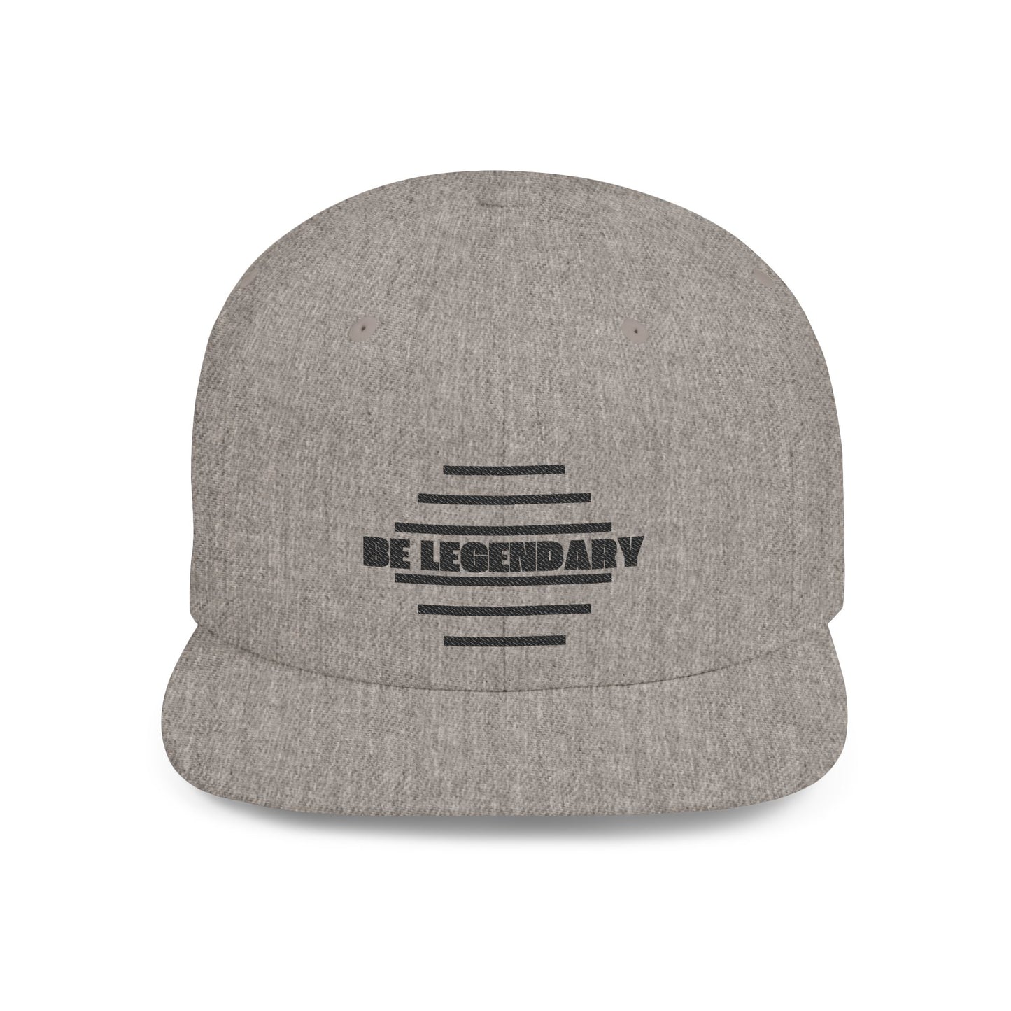 Be Legendary Flat Bill Snapback Cap - Stylish & Trendy Hat for Everyday Wear