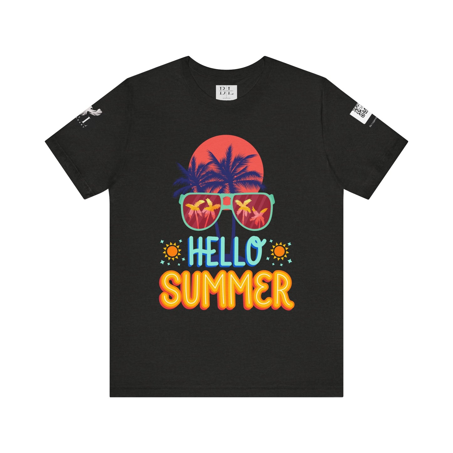 Be Legendary "Hello Summer" Unisex Jersey Short Sleeve Tee - Perfect Beachwear for Summer Celebrations