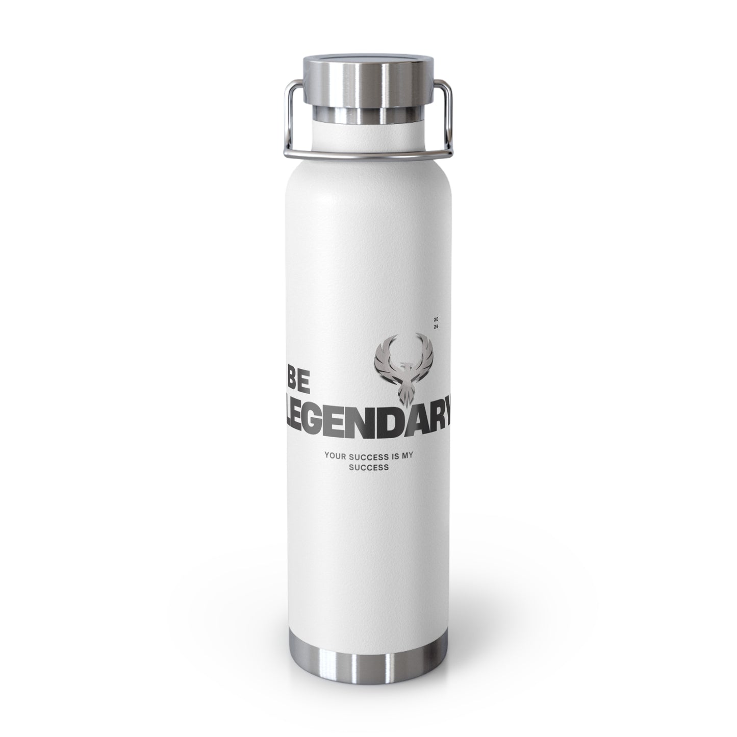Be Legendary "Holy Grail" Inspirational Copper Vacuum Insulated Bottle - 22oz, ‘Be Legendary’ Design