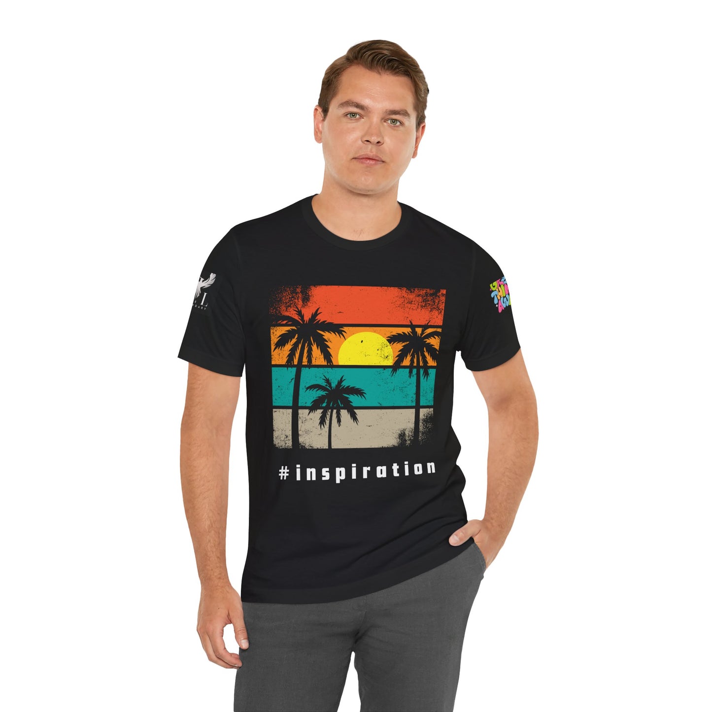 Be Legendary 'Dusk Till Damn" Sunset Inspiration Graphic Tee for Motivational Vibes