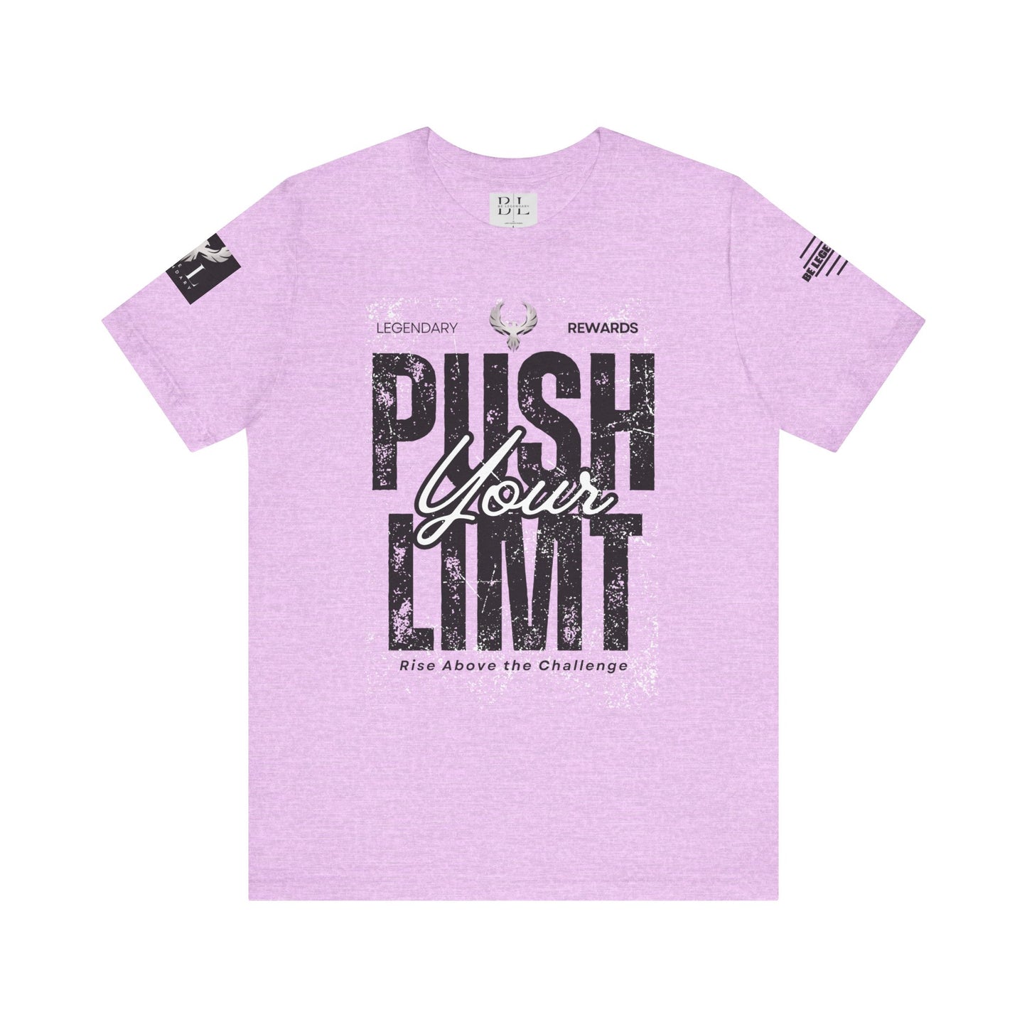 Be Legendary "Push It" Motivational Short Sleeve Tee - 'Push Your Limit'