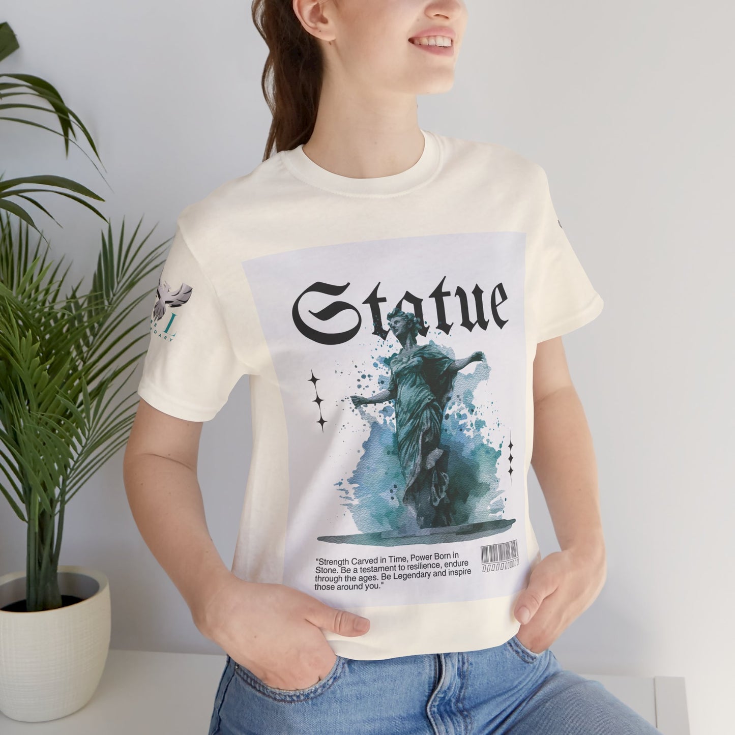 Be Legendary "Immortal" Statue Graphic Unisex Jersey Tee – Embrace Legendary Style