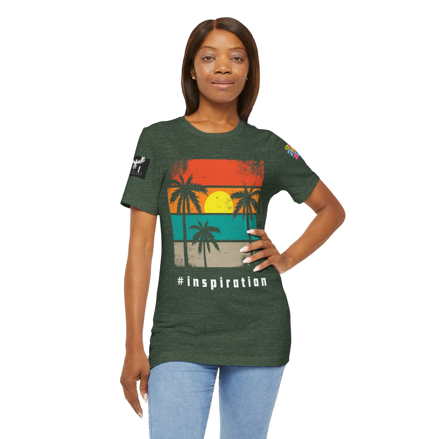 Be Legendary 'Dusk Till Damn" Sunset Inspiration Graphic Tee for Motivational Vibes