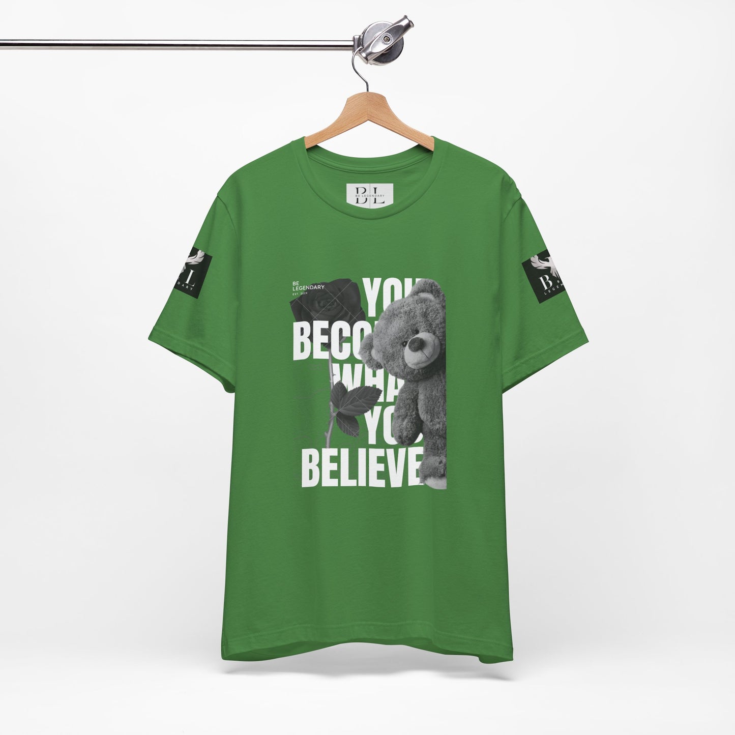 Be Legendary "T-Bear" Inspirational Bear Graphic Tee - You Become What You Believe