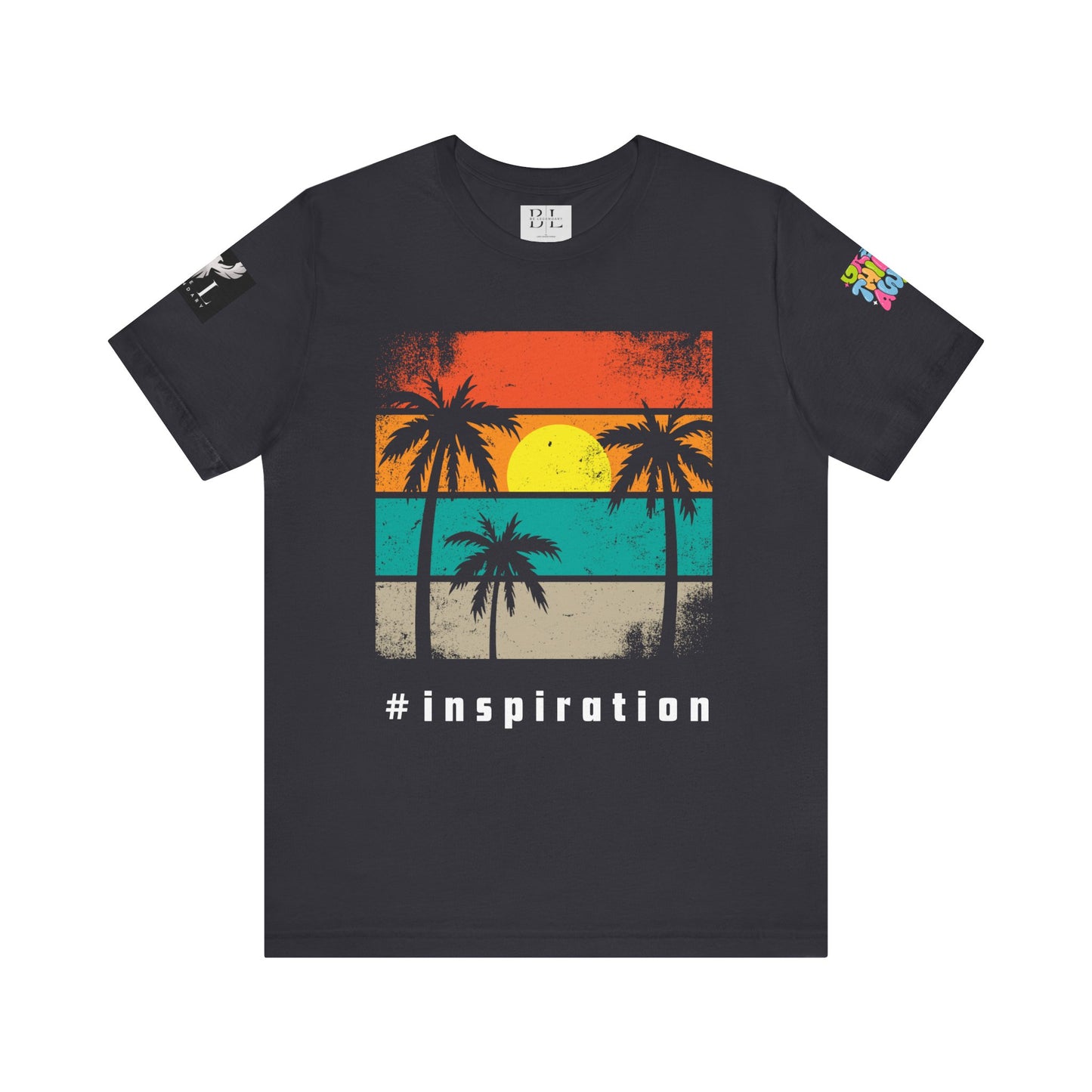 Be Legendary 'Dusk Till Damn" Sunset Inspiration Graphic Tee for Motivational Vibes