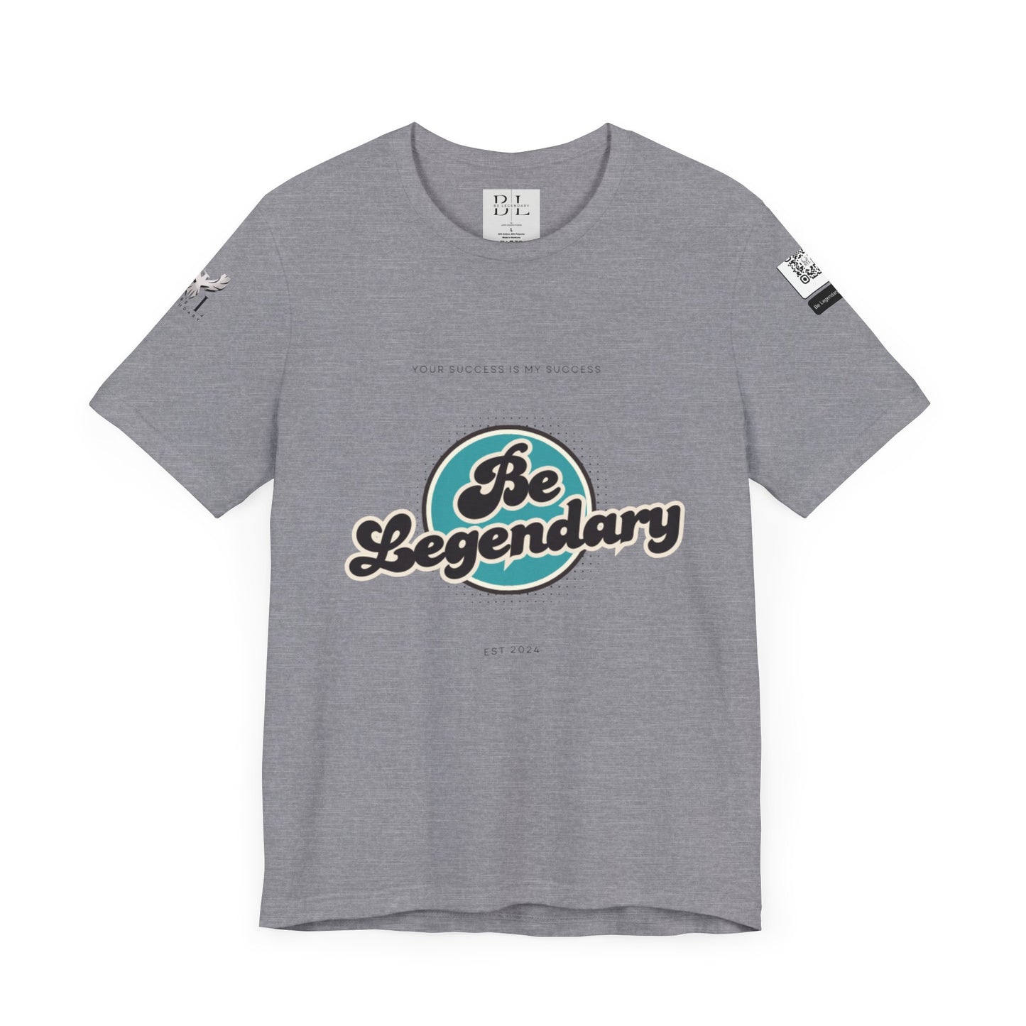 Be Legendary Unisex "Blue Moon" Jersey Short Sleeve Tee - Motivational T-Shirt for Success