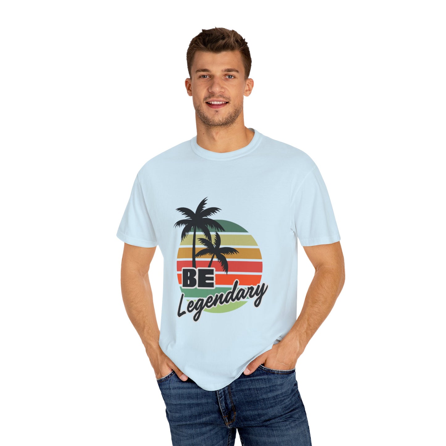 Be Legendary Unisex "Palm Sunday" Garment-Dyed T-Shirt - Perfect for Summer Vibes