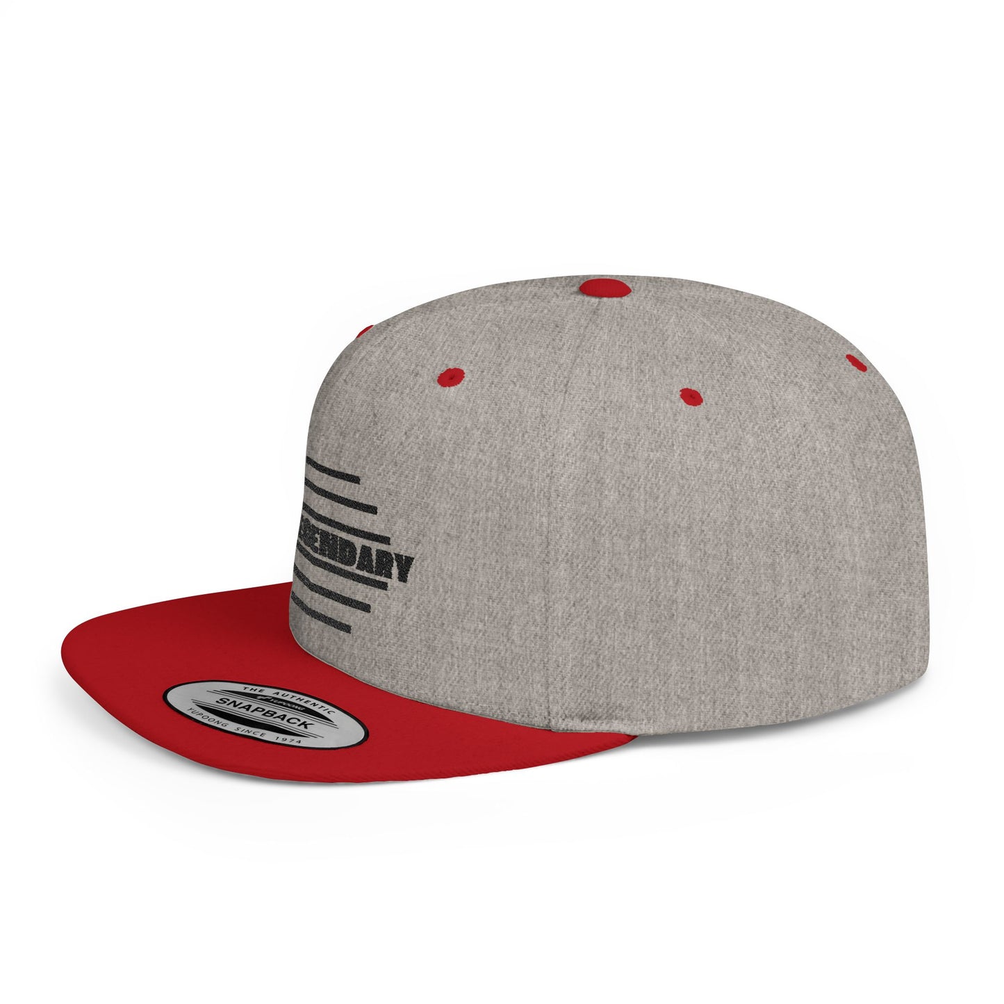 Be Legendary Flat Bill Snapback Cap - Stylish & Trendy Hat for Everyday Wear