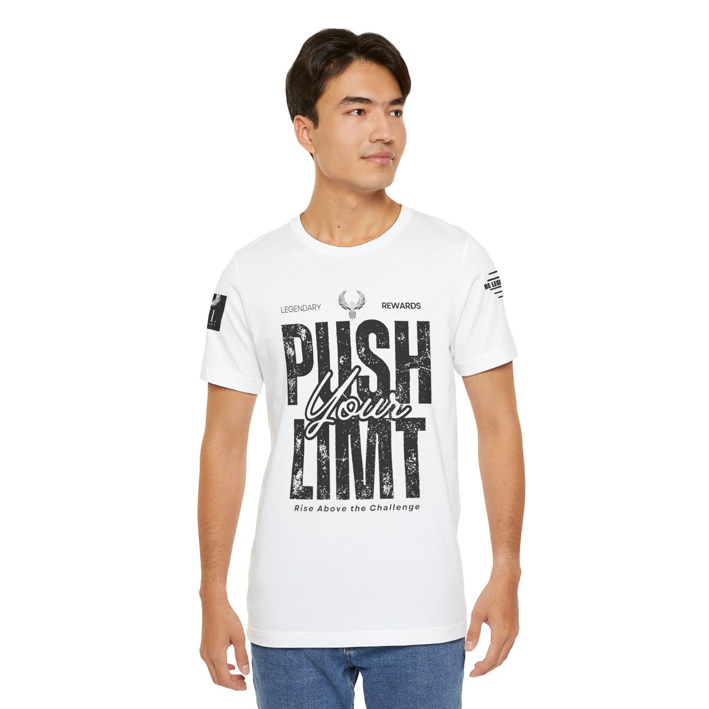 Be Legendary "Push It" Motivational Short Sleeve Tee - 'Push Your Limit'