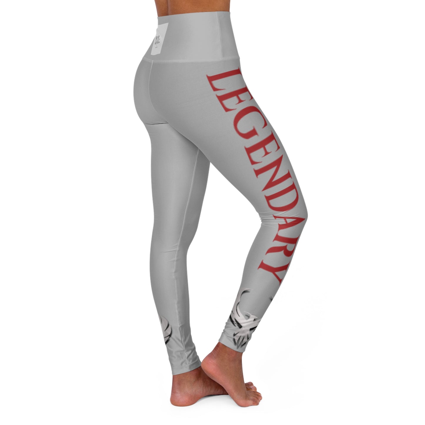 Be Legendary "Good Lawd" High Waisted Yoga Leggings with Inspirational Text - Perfect for Fitness & Everyday Wear