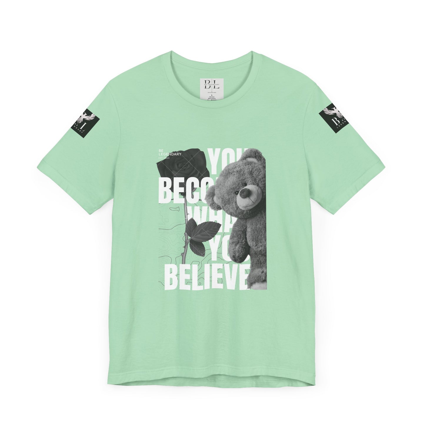 Be Legendary "T-Bear" Inspirational Bear Graphic Tee - You Become What You Believe