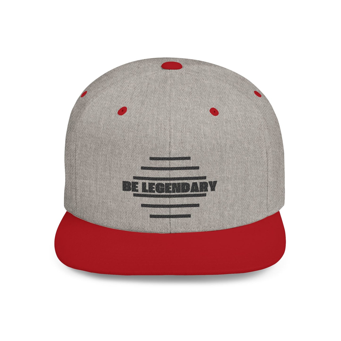 Be Legendary Flat Bill Snapback Cap - Stylish & Trendy Hat for Everyday Wear