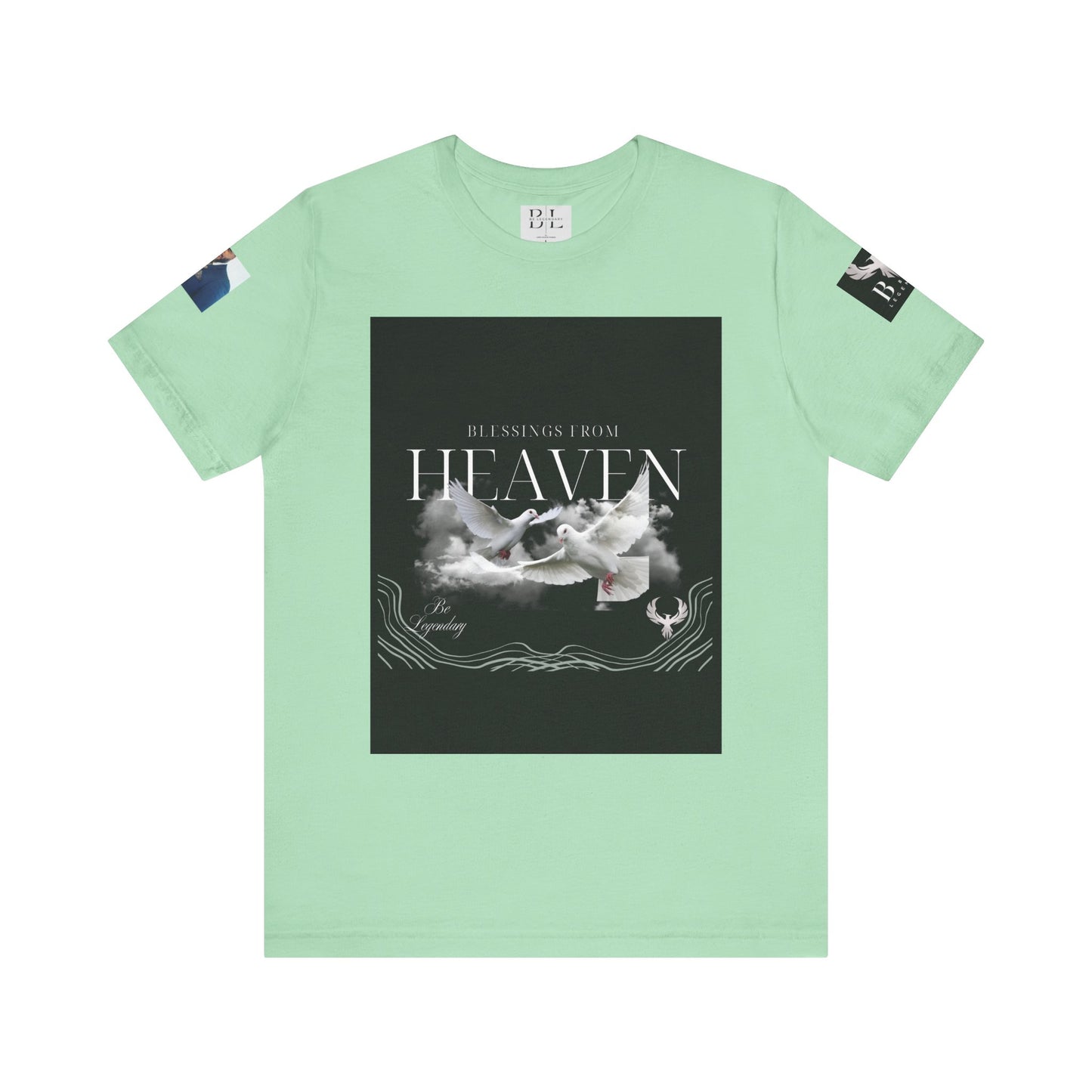 Be Legendary "When Doves Fly" Unisex Heavenly Doves Jersey Short Sleeve Tee