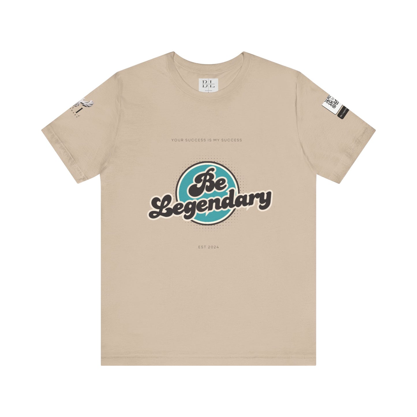 Be Legendary Unisex "Blue Moon" Jersey Short Sleeve Tee - Motivational T-Shirt for Success