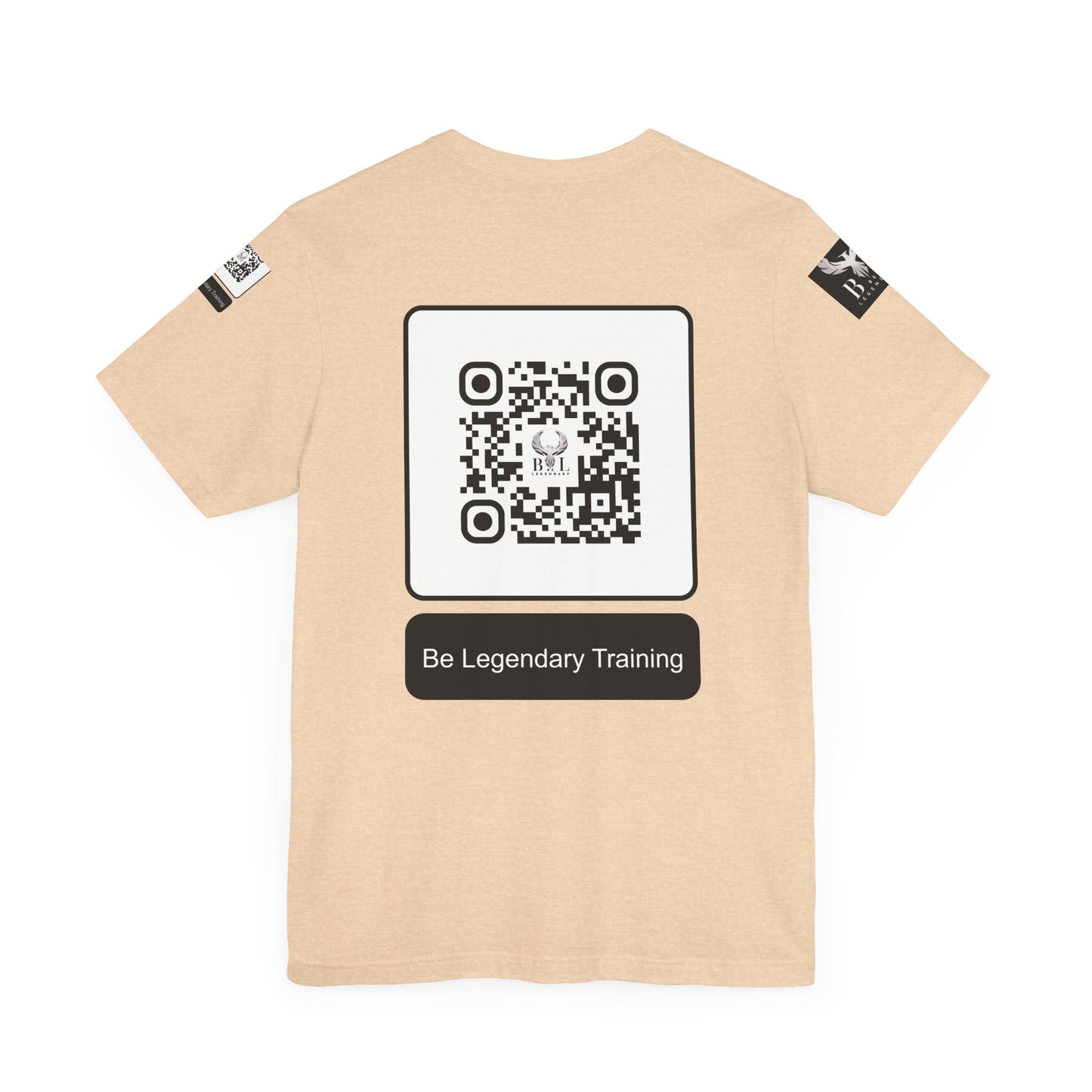 Be Legendary "Heavens View" Vibes Unisex Short Sleeve Tee - Retro Palm Tree Design