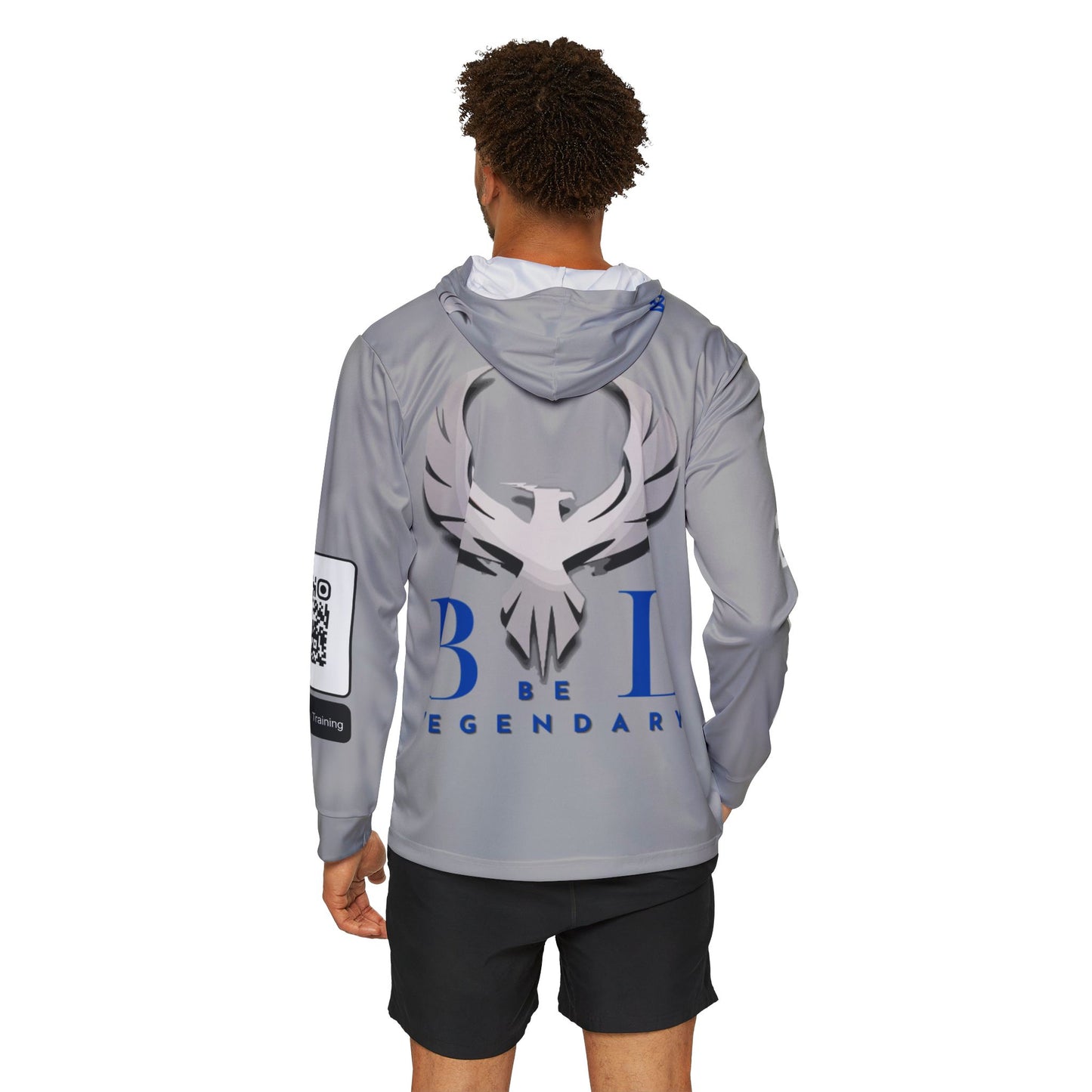 Be Legendary "Rep Ur Hood" Men's Sports Hoodie - Never Quit, Always Grind, Be Legendary