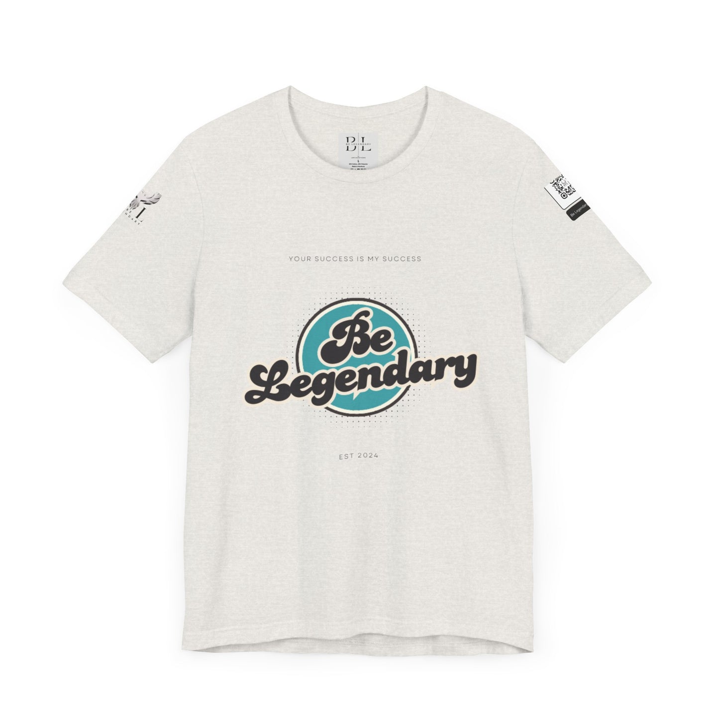 Be Legendary Unisex "Blue Moon" Jersey Short Sleeve Tee - Motivational T-Shirt for Success