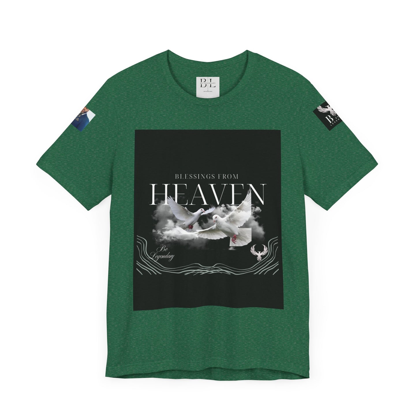 Be Legendary "When Doves Fly" Unisex Heavenly Doves Jersey Short Sleeve Tee