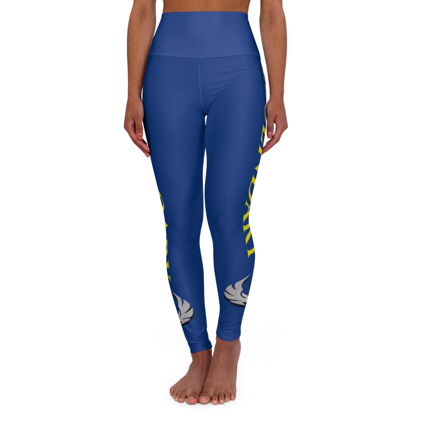 Be Legendary "Good Lawd" High Waisted Yoga Leggings with Motivational Design - Activewear for Fitness Enthusiasts