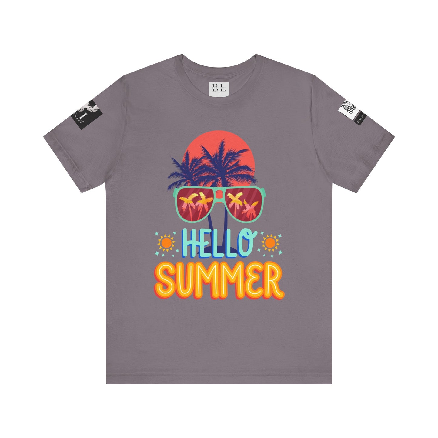 Be Legendary "Hello Summer" Unisex Jersey Short Sleeve Tee - Perfect Beachwear for Summer Celebrations