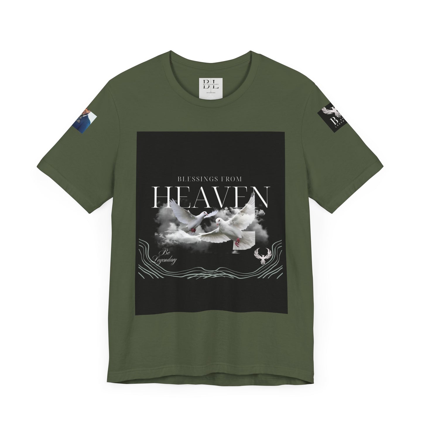 Be Legendary "When Doves Fly" Unisex Heavenly Doves Jersey Short Sleeve Tee