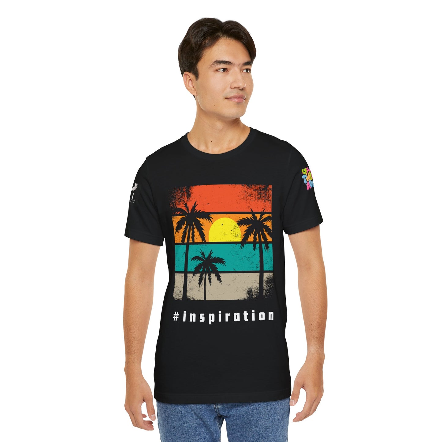 Be Legendary 'Dusk Till Damn" Sunset Inspiration Graphic Tee for Motivational Vibes