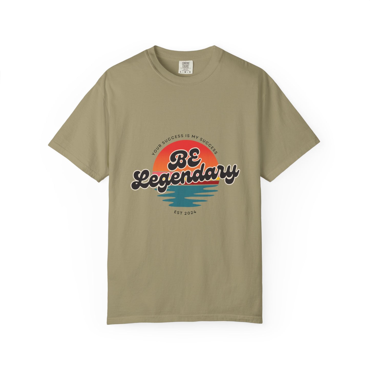 Be Legendary Unisex "Walk On Water" -Dyed T-Shirt – Motivational Tee for Success