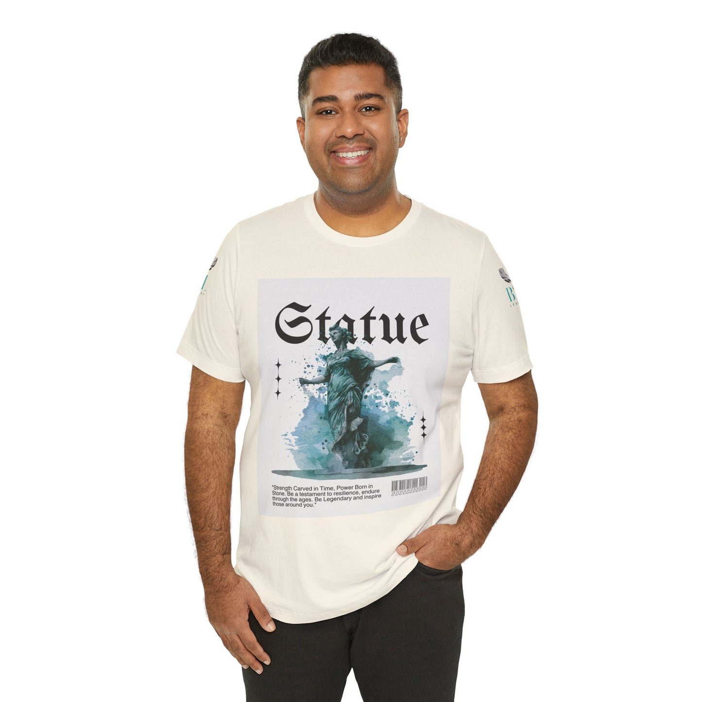 Be Legendary "Immortal" Statue Graphic Unisex Jersey Tee – Embrace Legendary Style