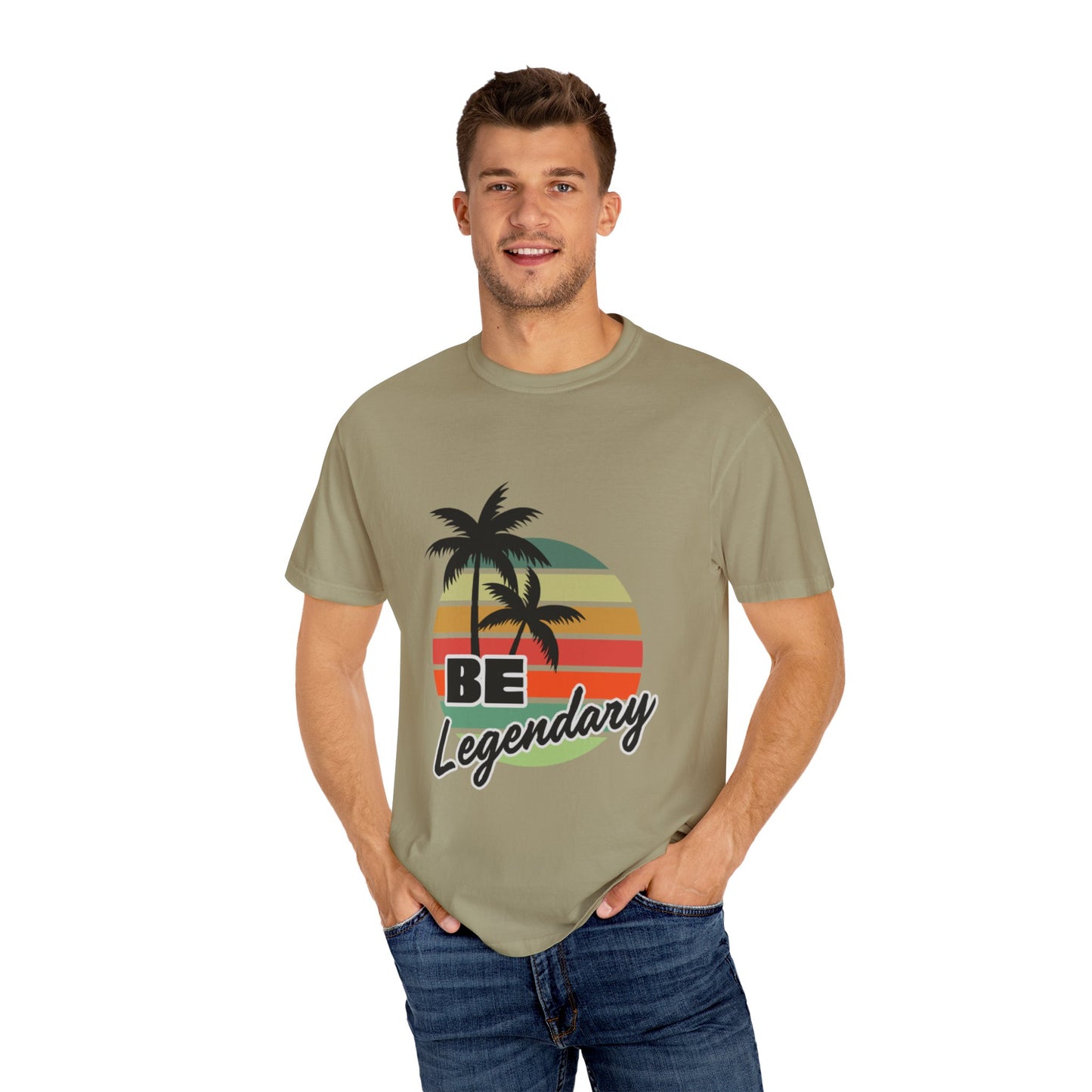 Be Legendary Unisex "Palm Sunday" Garment-Dyed T-Shirt - Perfect for Summer Vibes