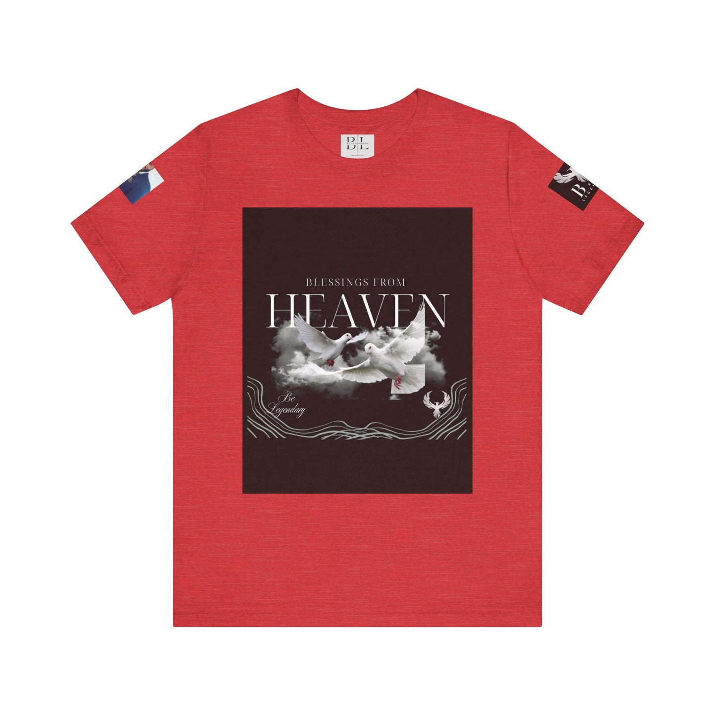 Be Legendary "When Doves Fly" Unisex Heavenly Doves Jersey Short Sleeve Tee