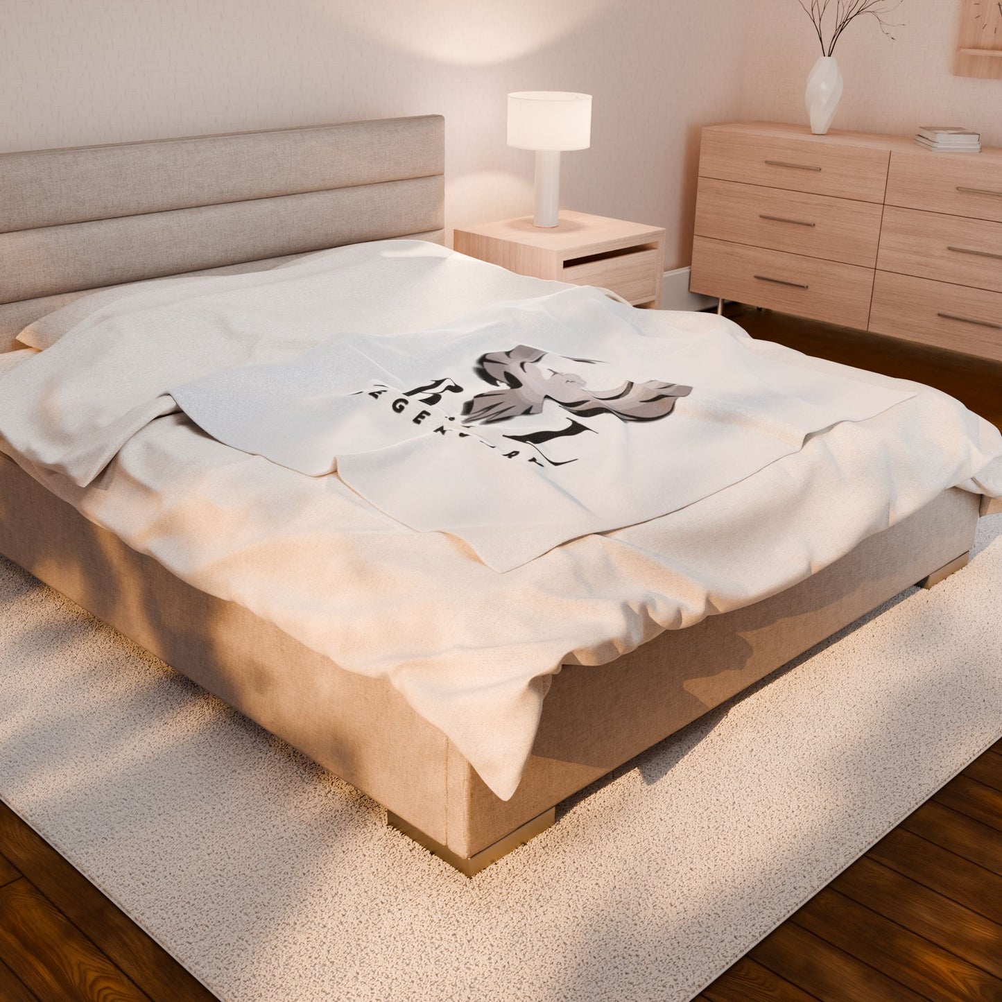 Be Legendary Velveteen Plush Blanket - Soft Cozy Throw for Inspirational Home Decor
