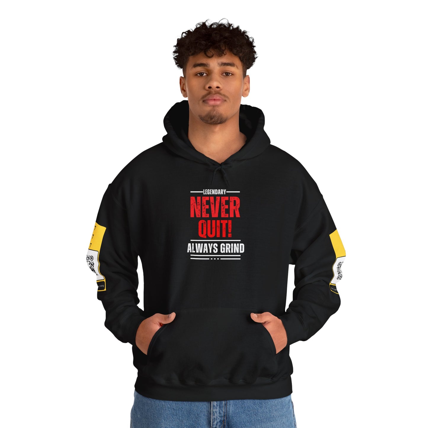 Be Legendary "American Mind State" Grind Hoodie - Unisex Heavy Blend™ Sweatshirt with Motivational Design