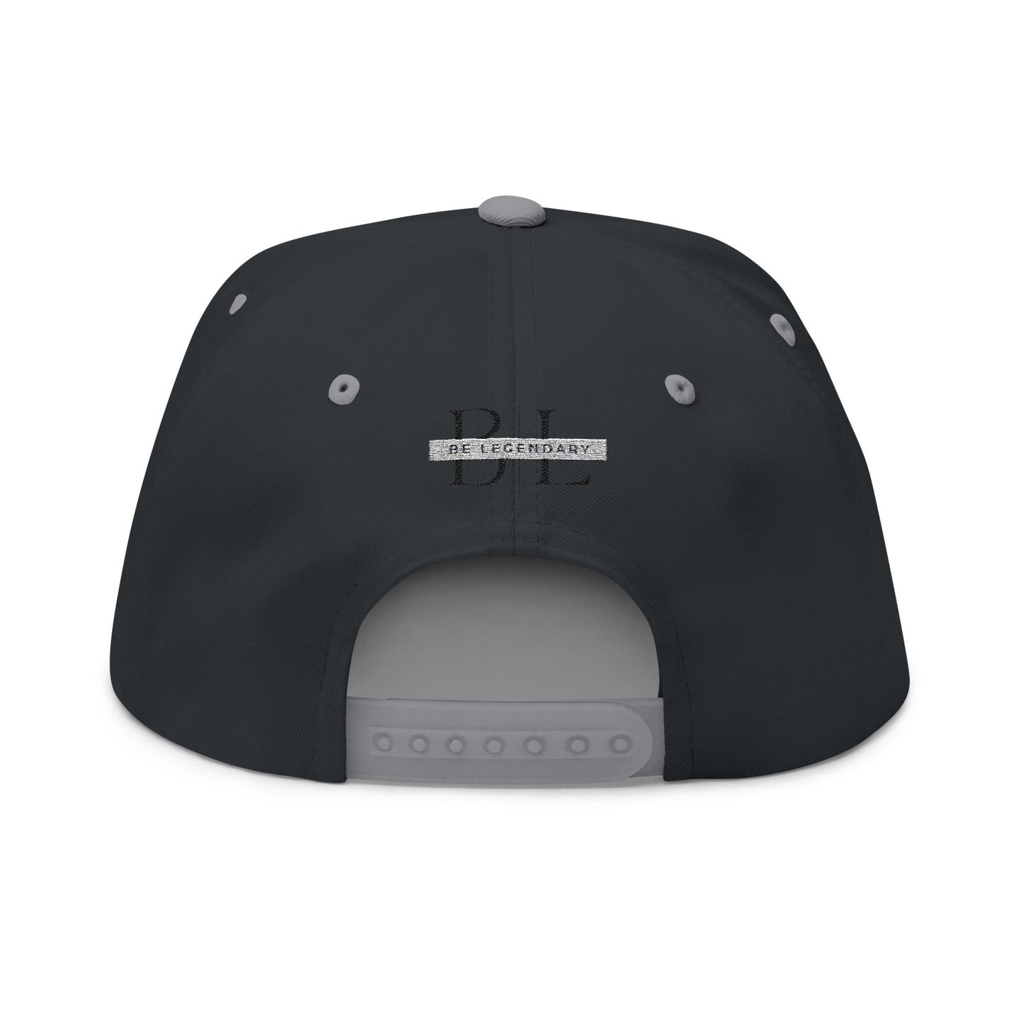 Be Legendary Crown" Hope Embroidered Flat Bill Cap - Stylish & Motivational Hat