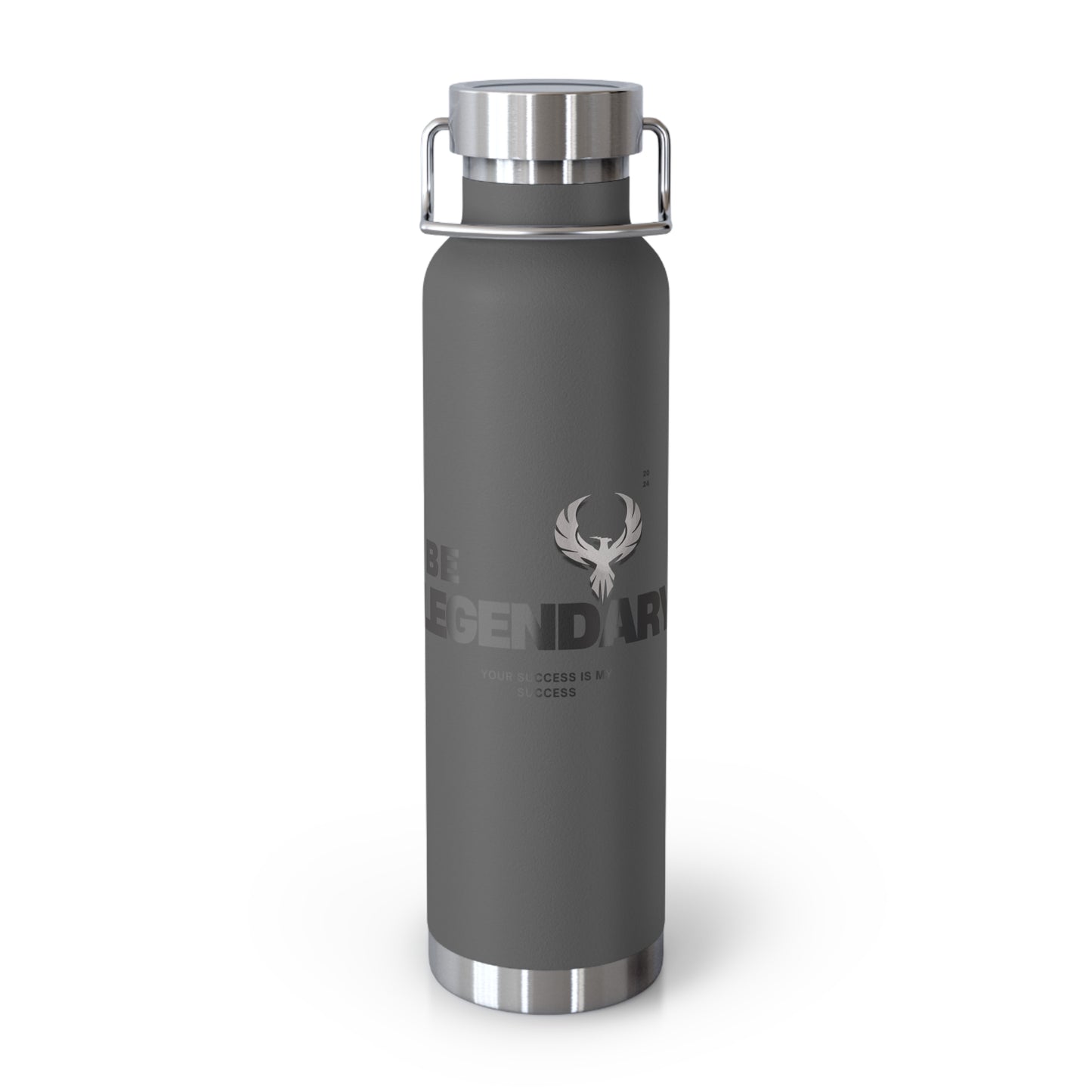 Be Legendary "Holy Grail" Inspirational Copper Vacuum Insulated Bottle - 22oz, ‘Be Legendary’ Design
