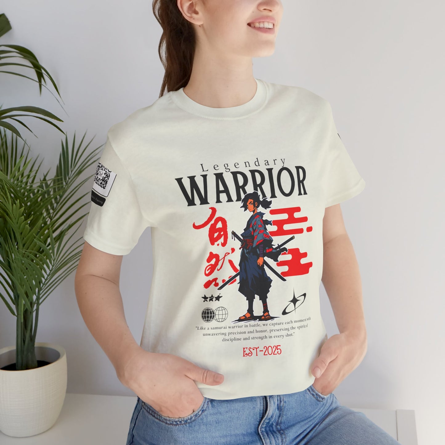 Samurai Warrior Unisex Tee - Bold Graphic T-Shirt for Anime Fans