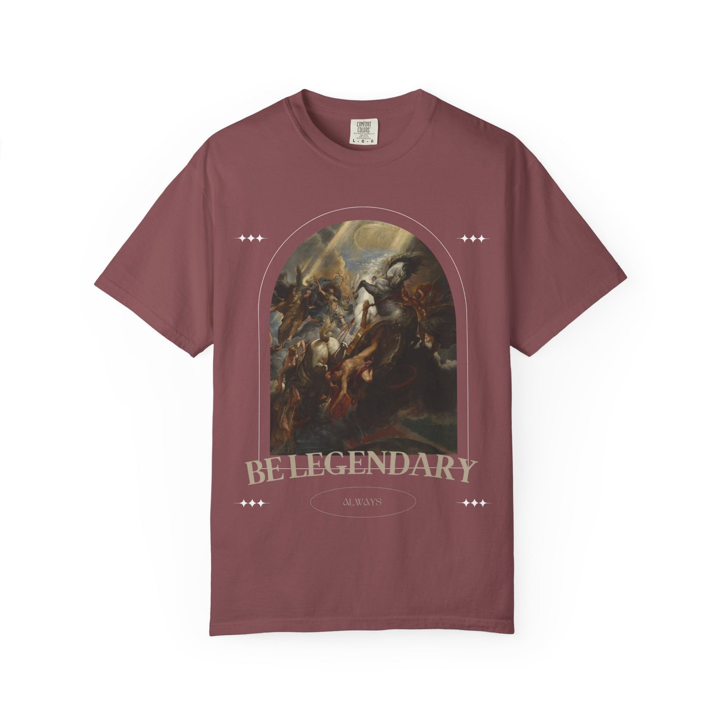 Be Legendary "16 Chapels"Unisex Garment-Dyed T-shirt | Motivational Fitness Tee