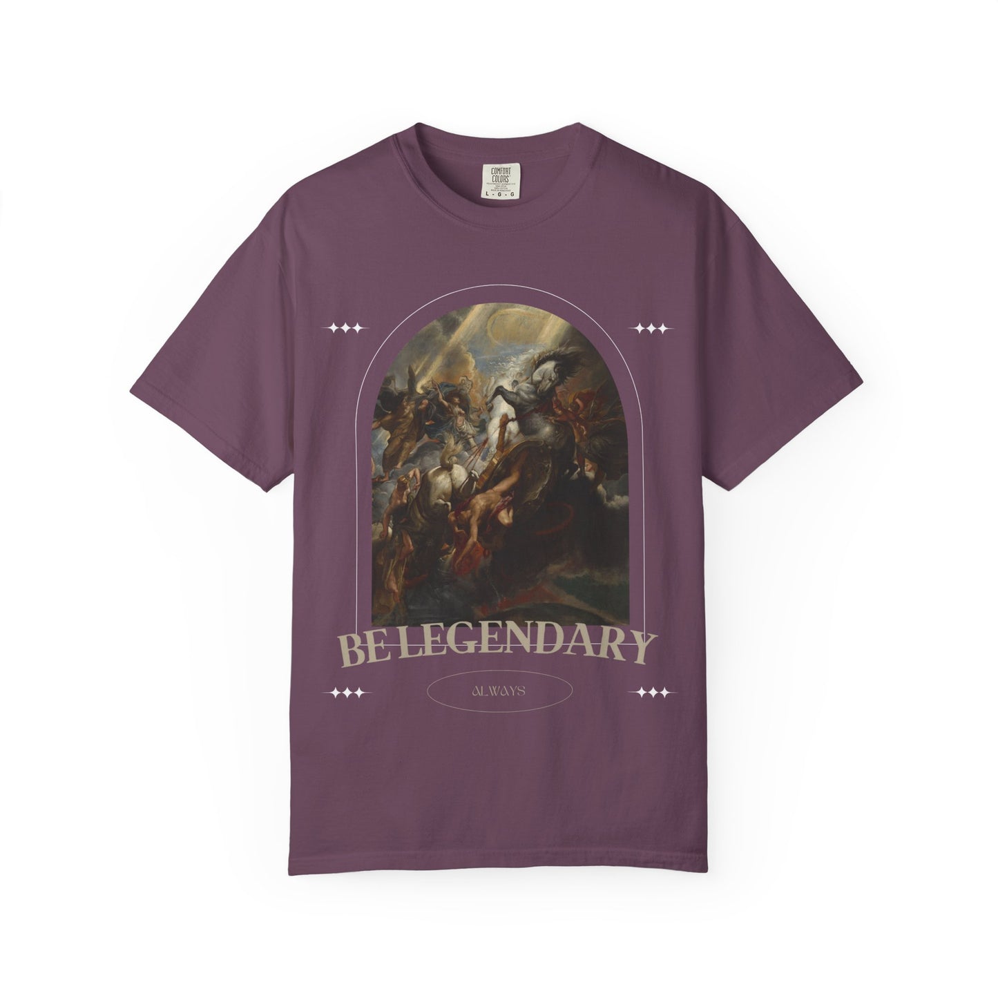 Be Legendary "16 Chapels"Unisex Garment-Dyed T-shirt | Motivational Fitness Tee