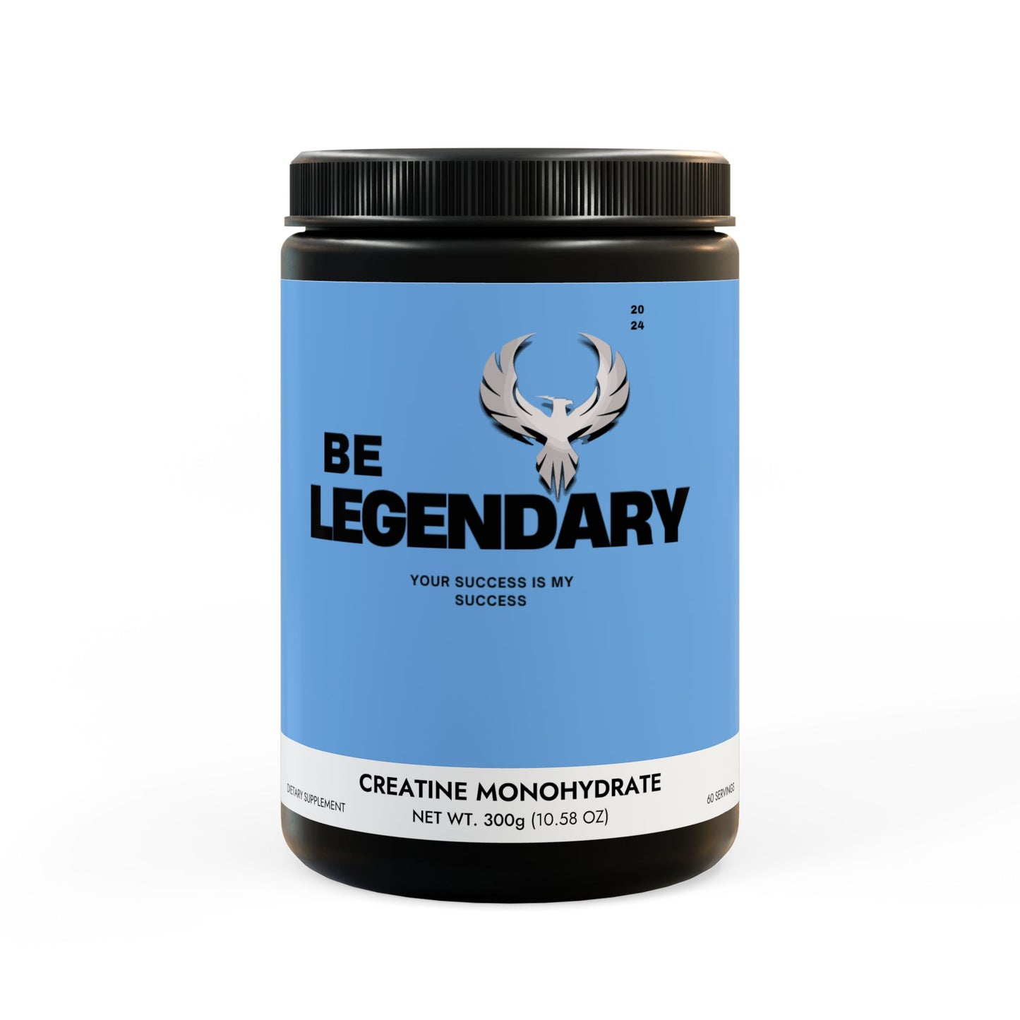 Be Legendary Creatine Monohydrate Supplement (300g, 10.58oz)