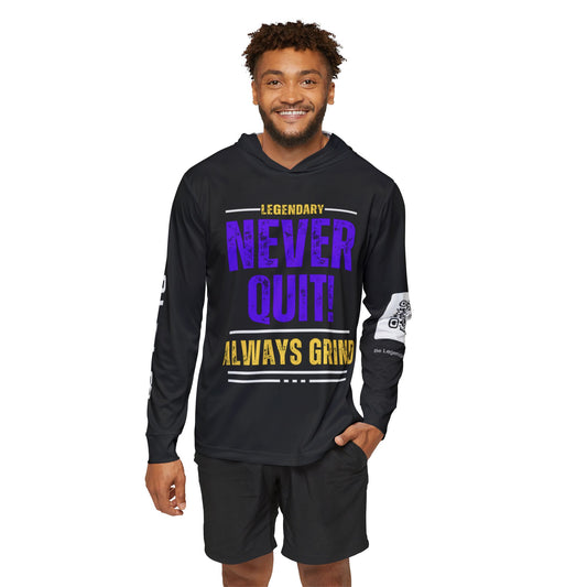 Be Legendary "Rep Ur Hood" Men's Legendary Sports Warmup Hoodie - Never Quit, Motivation