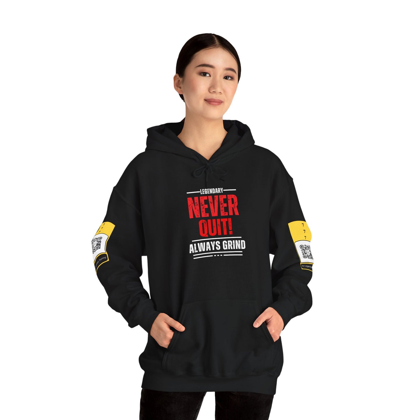 Be Legendary "American Mind State" Grind Hoodie - Unisex Heavy Blend™ Sweatshirt with Motivational Design