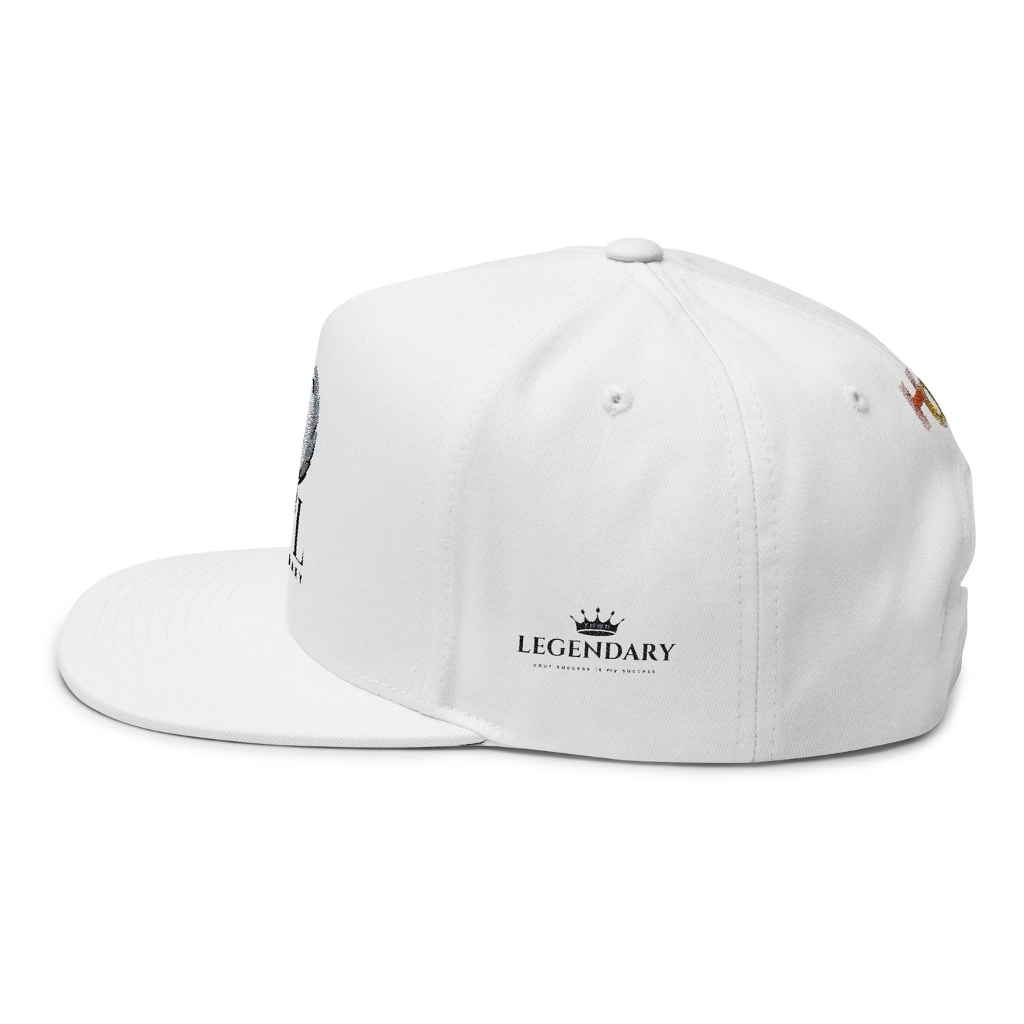 Be Legendary Embroidered Flat Bill Cap - Stylish & Bold Headwear