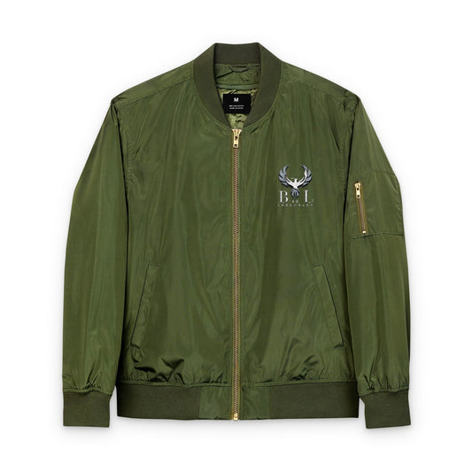 Be Legendary "Resurrection" Eco-Friendly Classic Bomber Flight Jacket with Embroidery - Stylish Sustainable Fashion