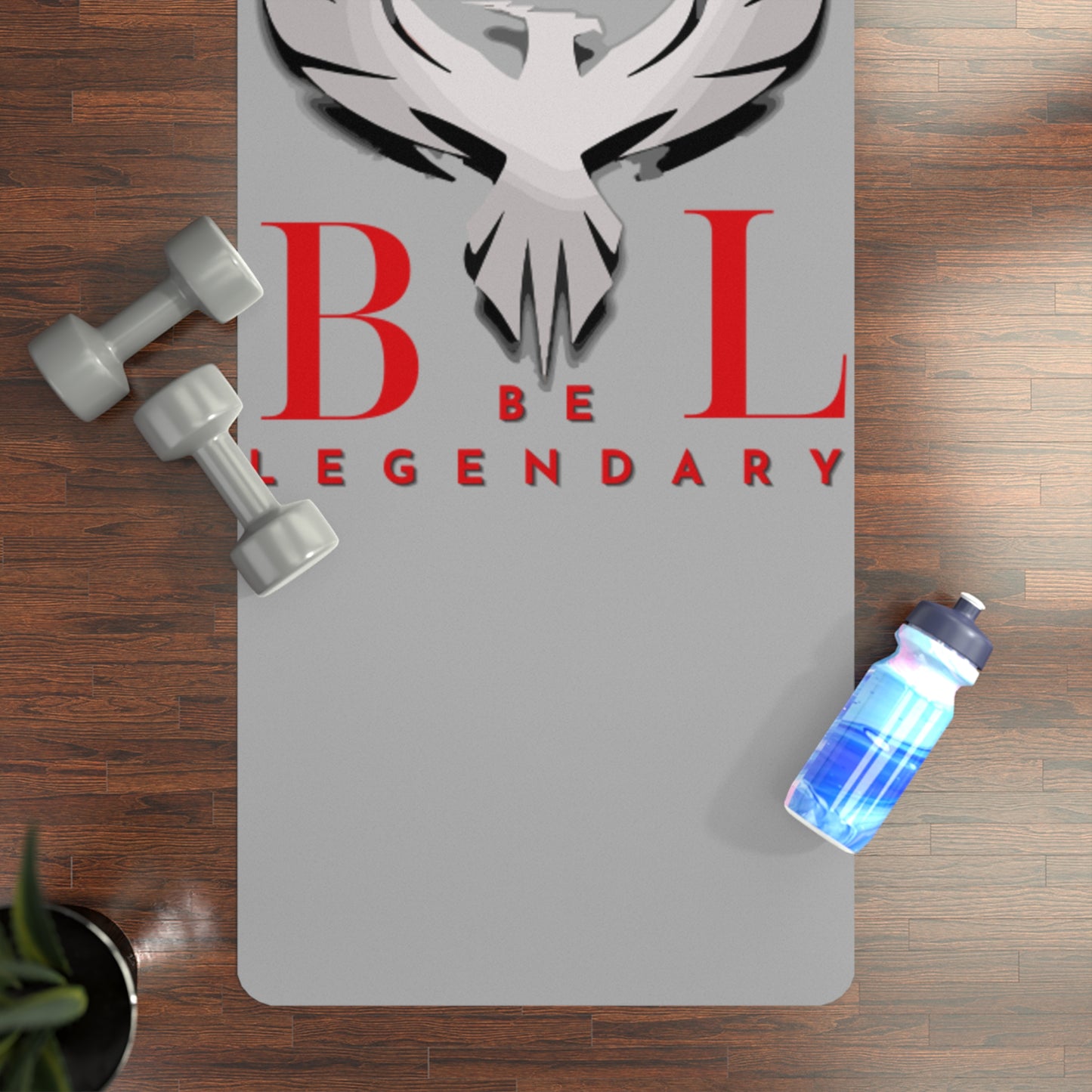 Be Legendary Rubber Yoga Mat - Durable Fitness Mat for Home & Studio
